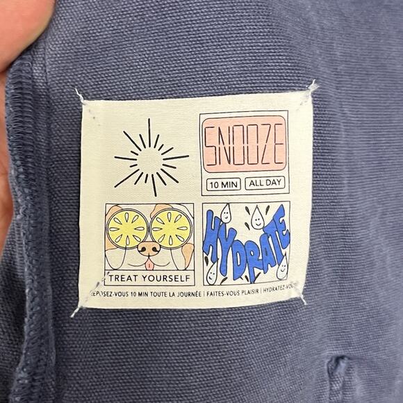 Offline by Aerie Military Vest Jacket Womens Size XL Blue Utility Cargo Snap - Picture 6 of 9